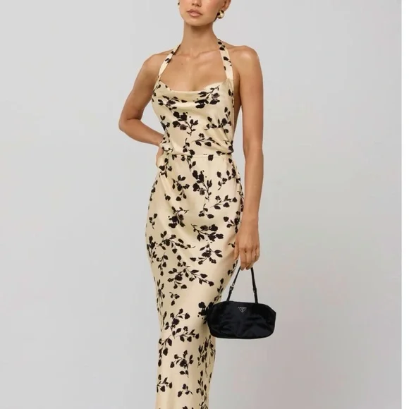 RESA FIONE DRESS IN BLACK DAHLIA Maxi Dress - Picture 3 of 4